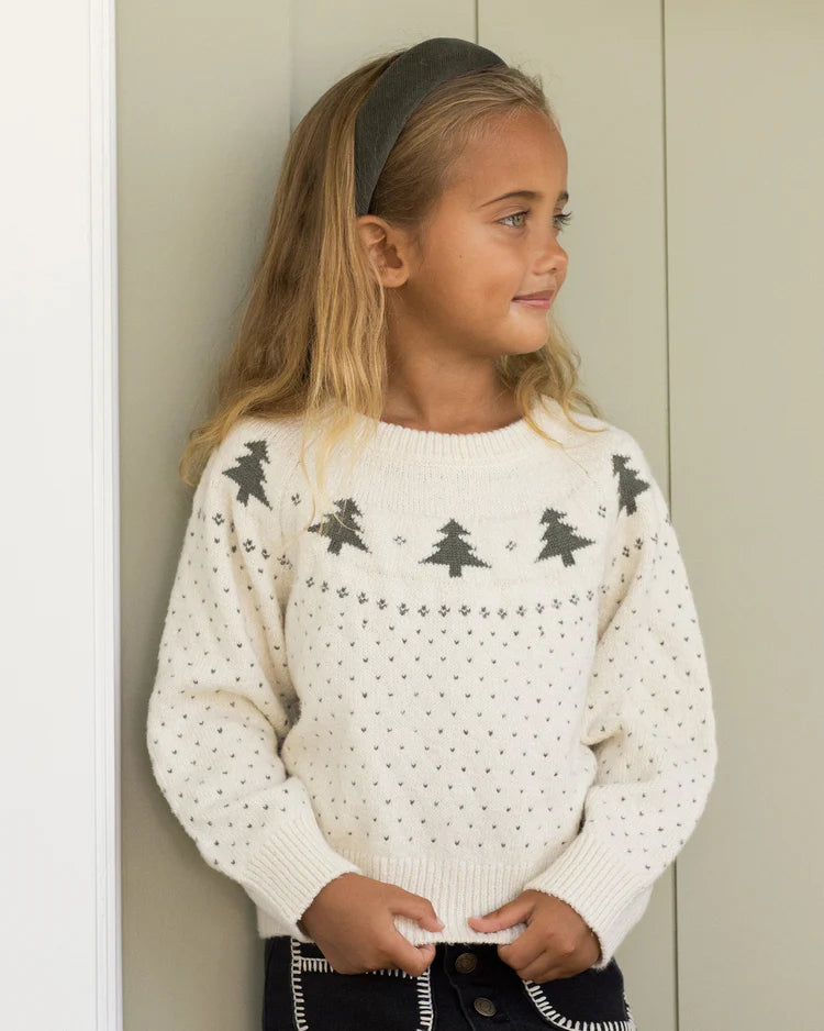 Fair Isle Sweater | Trees | Rylee & Cru