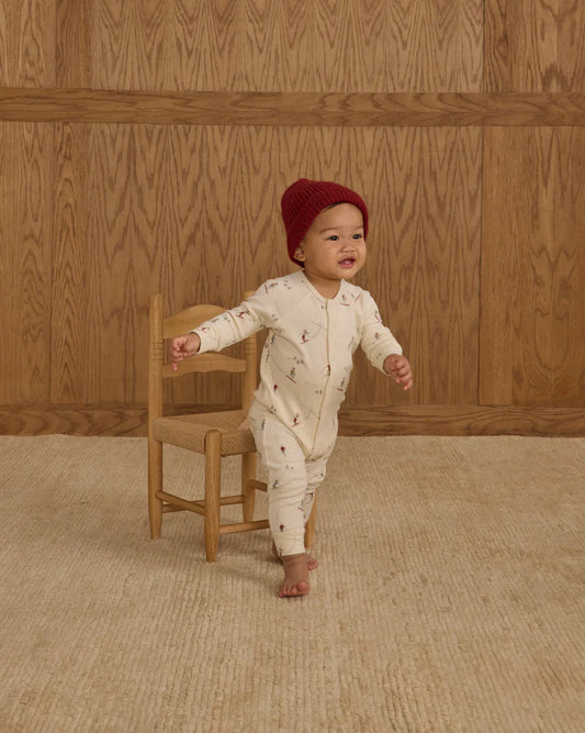 Organic Long John Pajamas | Skiers | Rylee & Cru