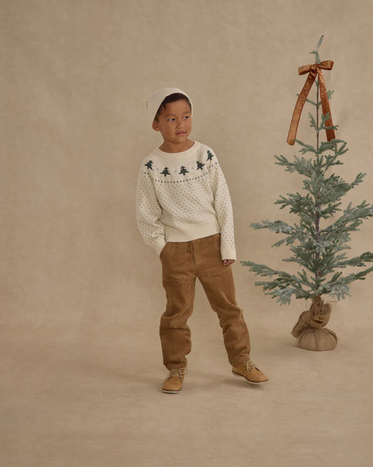 Fair Isle Sweater | Trees | Rylee & Cru