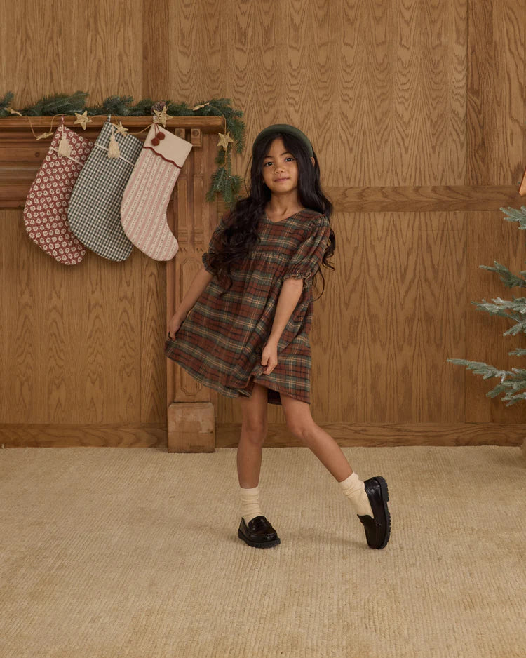 Jolene Dress | Holiday Plaid | Rylee & Cru