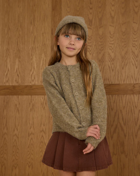 Fuzzy Cardigan | Evergreen | Rylee & Cru