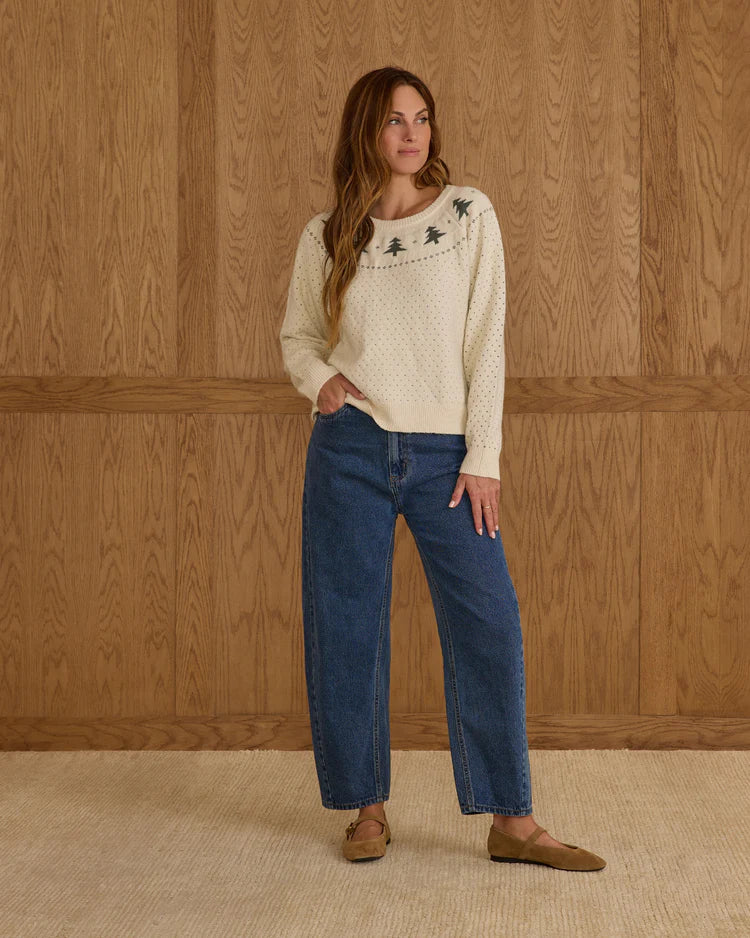 Fair Isle Sweater | Trees | Rylee & Cru