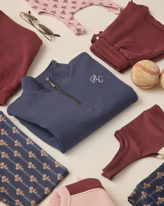 Half Zip Sweatshirt | Navy | Rylee & Cru