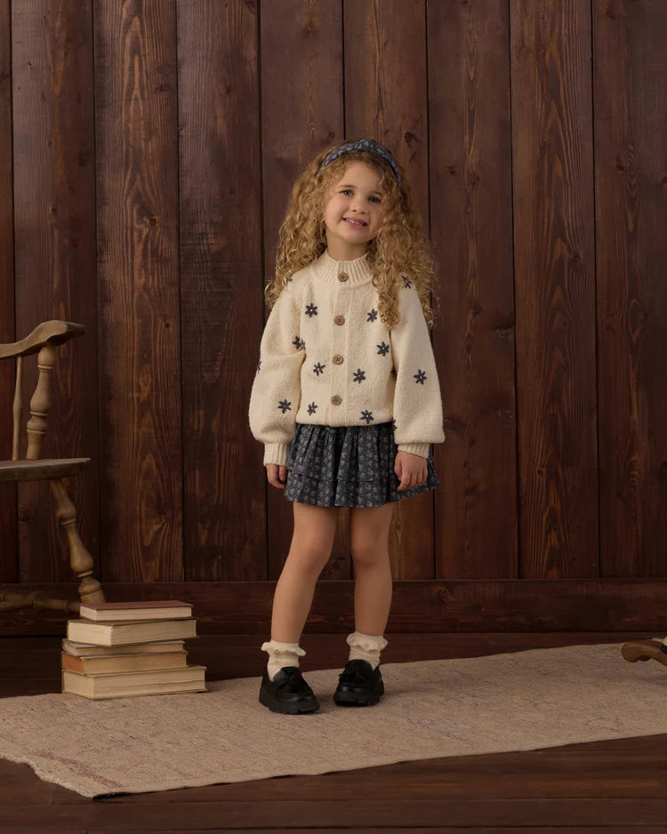 Tulip Cardigan | Midnight Daisies | Rylee & Cru