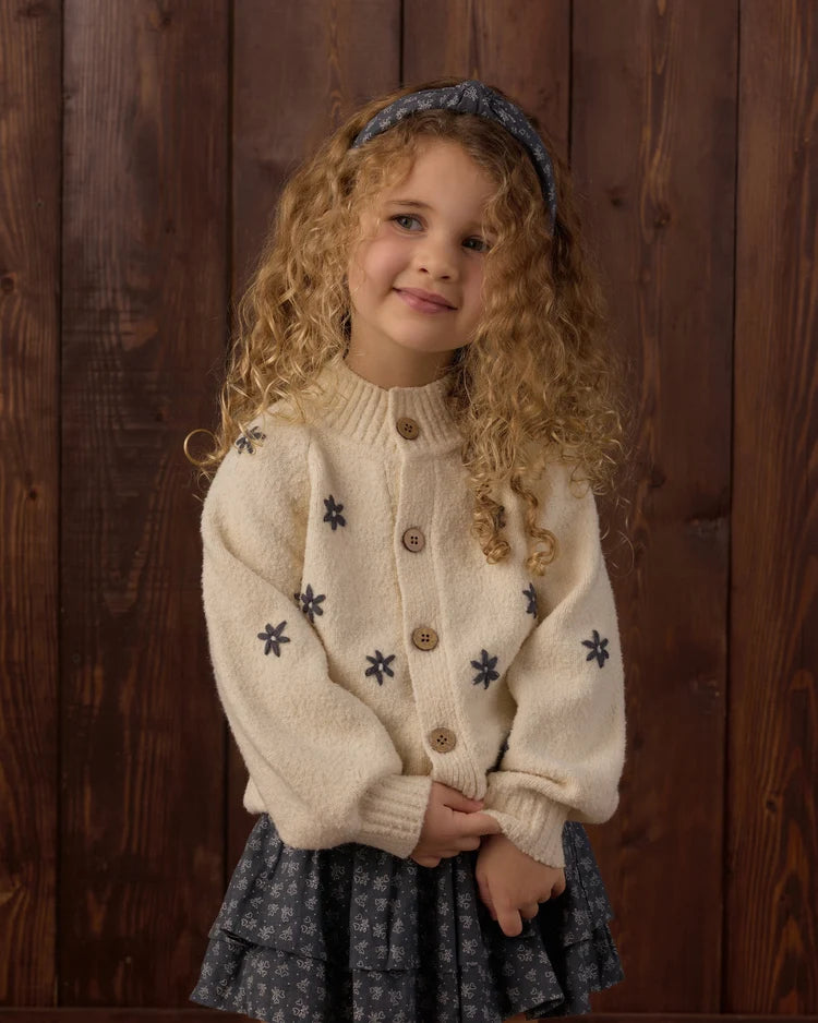 Tulip Cardigan | Midnight Daisies | Rylee & Cru