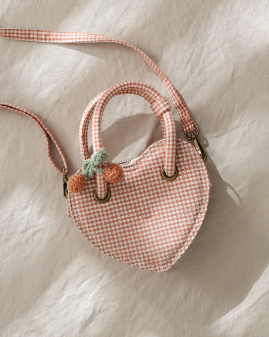 Heart Purse | Poppy Gingham | Rylee & Cru