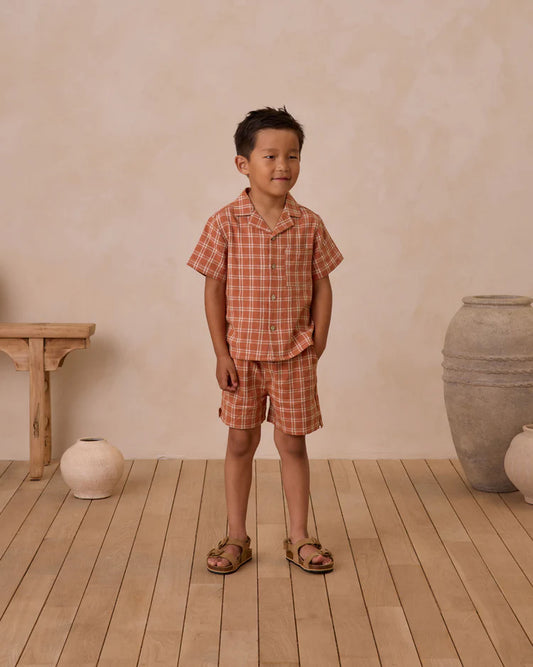 Perry Short | Poppy Check | Rylee & Cru