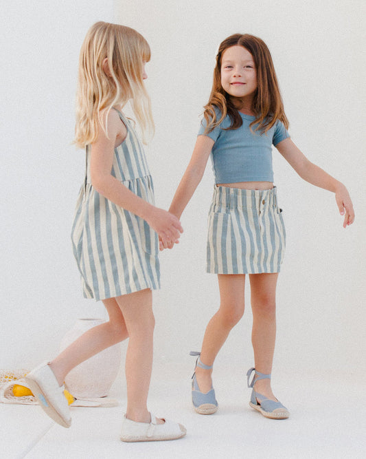 Pointelle Tee | Ocean | Rylee & Cru