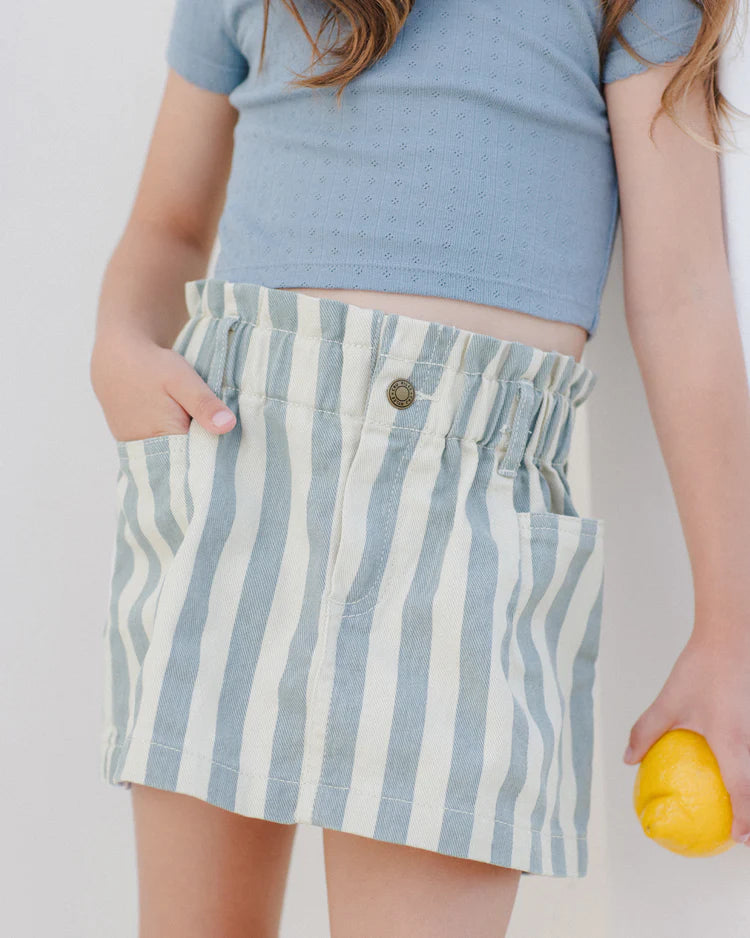 Pointelle Tee | Ocean | Rylee & Cru