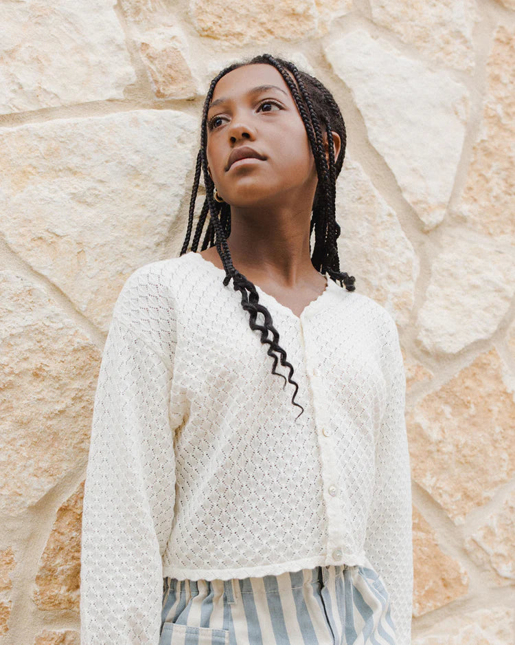 Ella Cardigan | Ivory | Rylee & Cru