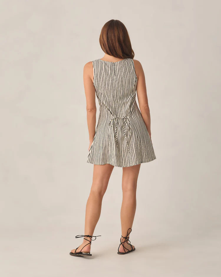 Ladies Indi Mini Dress | Wavy Stripe | Rylee & Cru