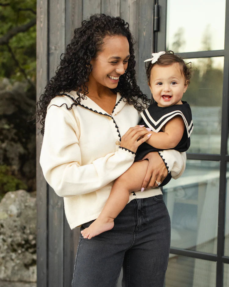 Ladies Sailor Cardigan | Natural | Rylee & Cru