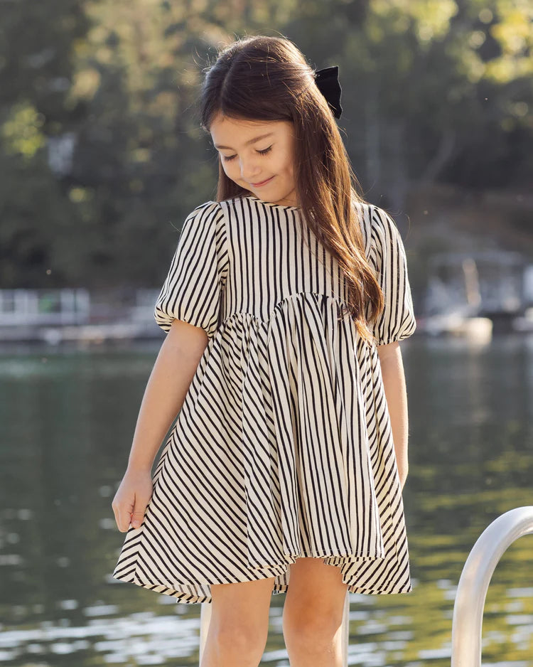 Rose Dress | Wavy Stripe | Rylee & Cru