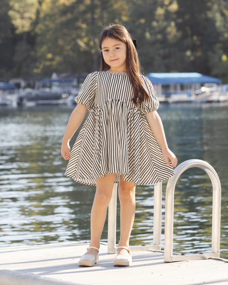 Rose Dress | Wavy Stripe | Rylee & Cru