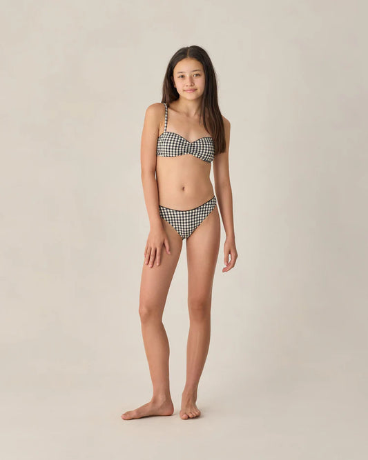 Teen Cardiff Bikini | Black Gingham | Rylee & Cru