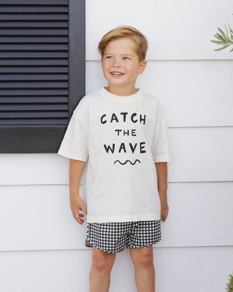 Swim Trunk | Black Gingham | Rylee & Cru