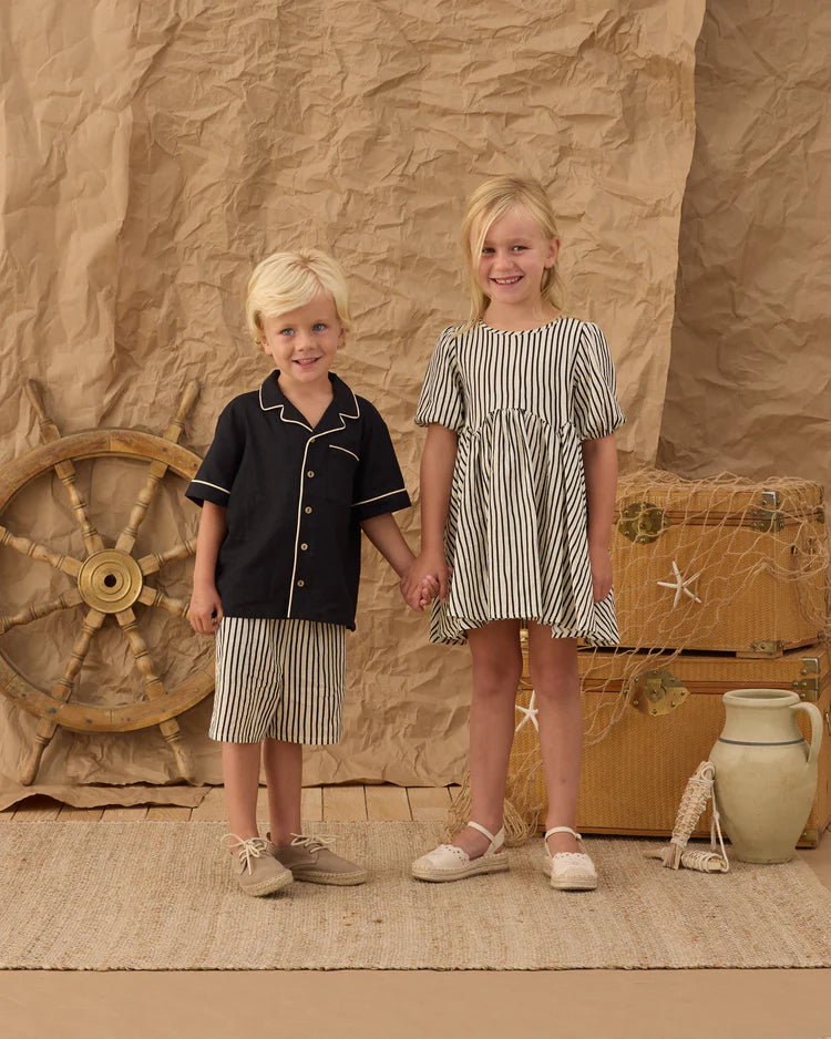 Rose Dress | Wavy Stripe | Rylee & Cru
