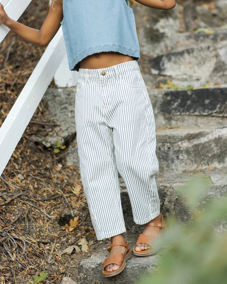 Barrel Pant | Railroad Stripe | Rylee & Cru