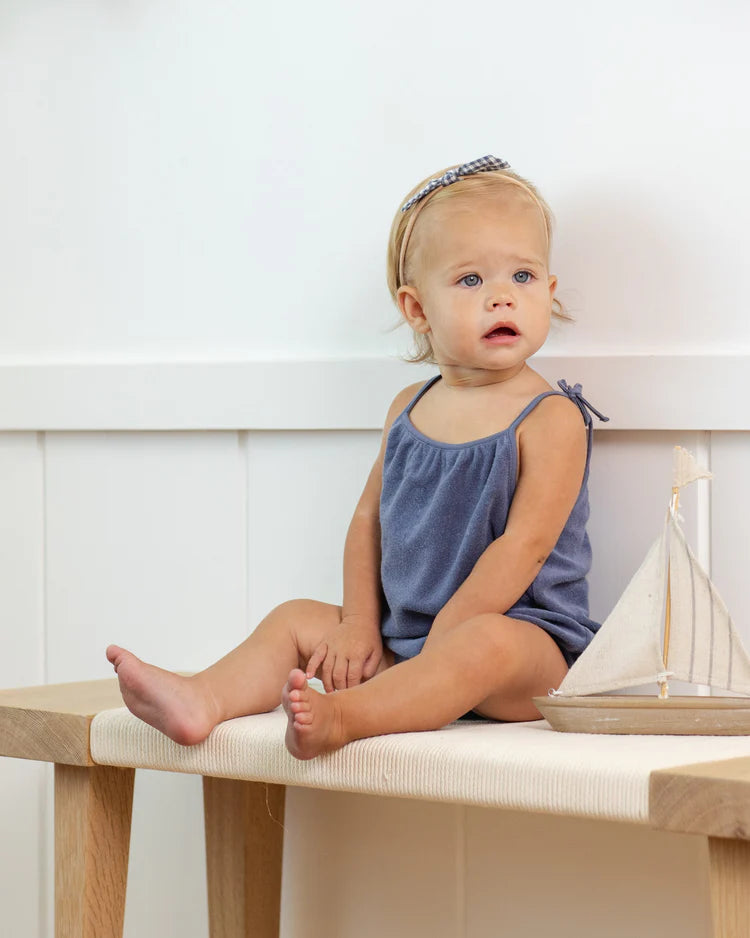 Little Knot Headband | Marine Gingham | Rylee & Cru