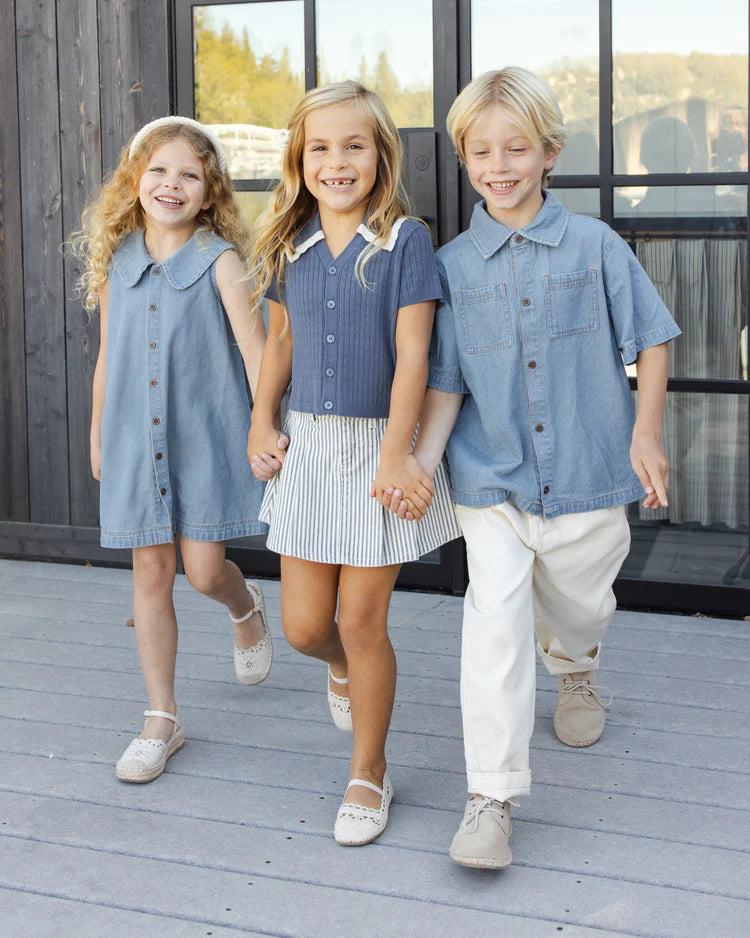 Adria Dress | Washed Blue | Rylee & Cru