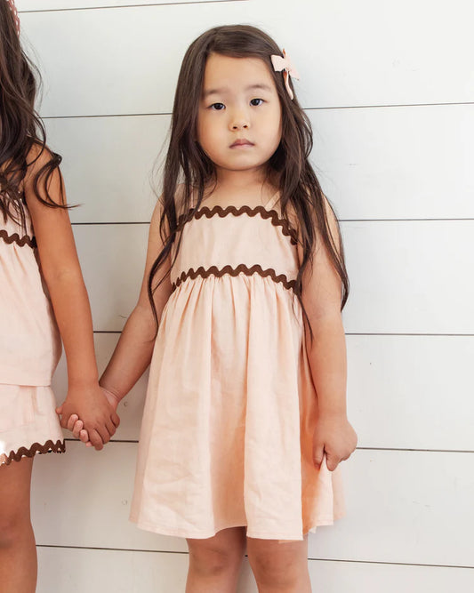 Ric Rac Dress | Blush | Rylee & Cru