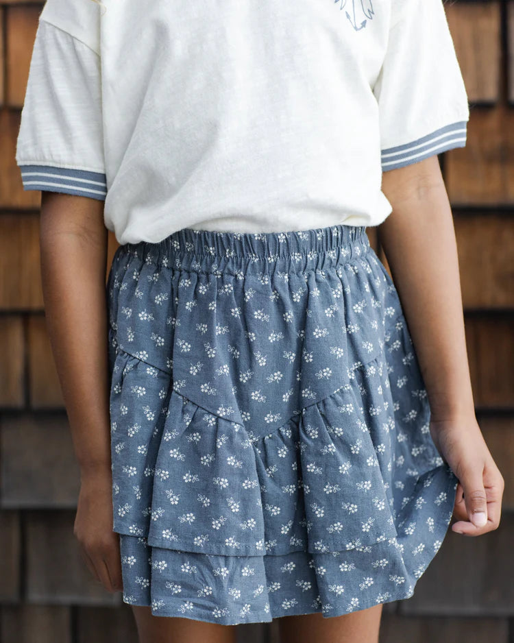 Tiered Mini Skirt | Ditsy | Rylee & Cru