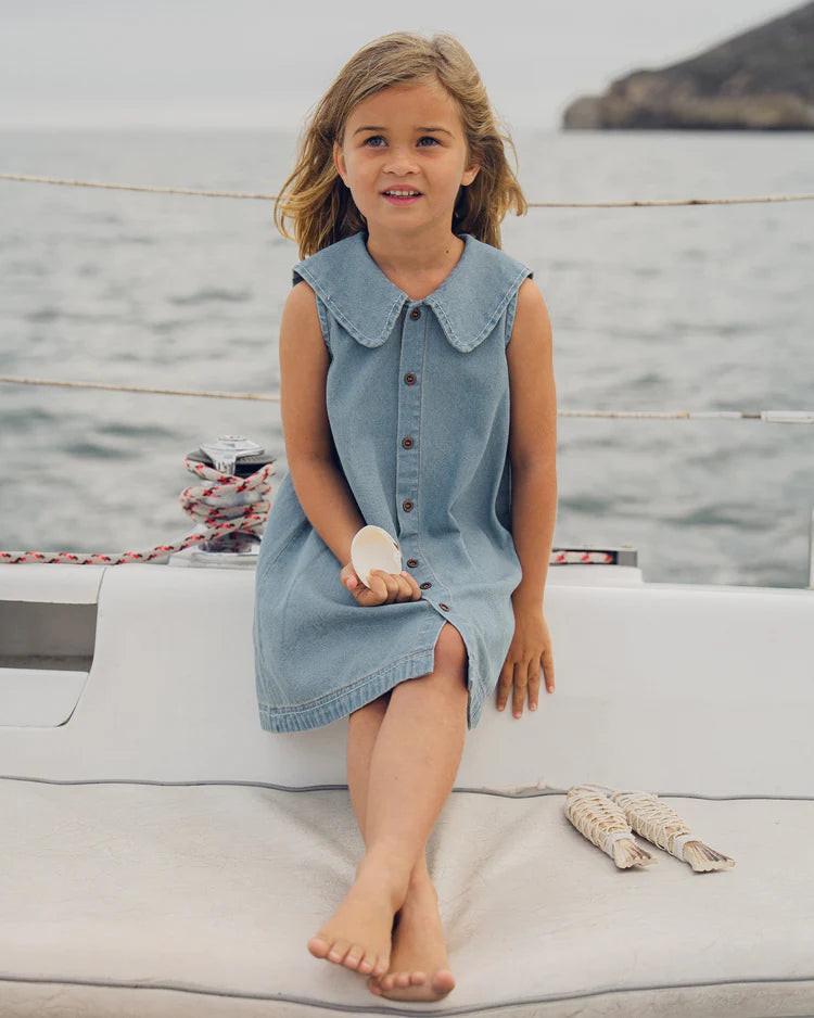 Adria Dress | Washed Blue | Rylee & Cru