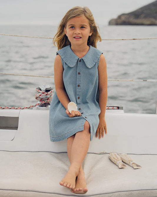 Adria Dress | Washed Blue | Rylee & Cru