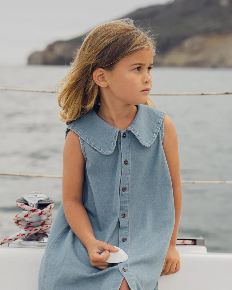 Adria Dress | Washed Blue | Rylee & Cru