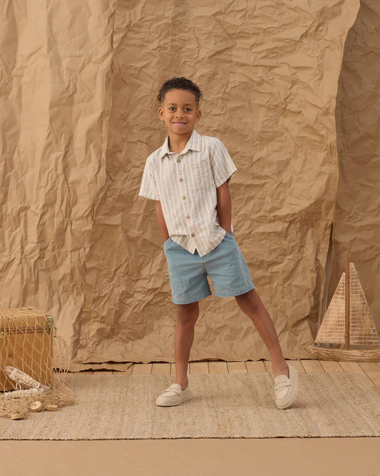 Dawson Short | Washed Blue | Rylee & Cru