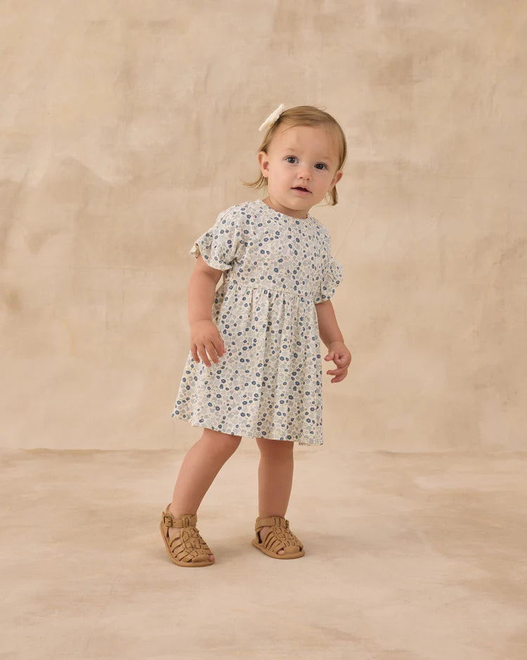 Babydoll Dress | Blue Ditsy | Rylee & Cru