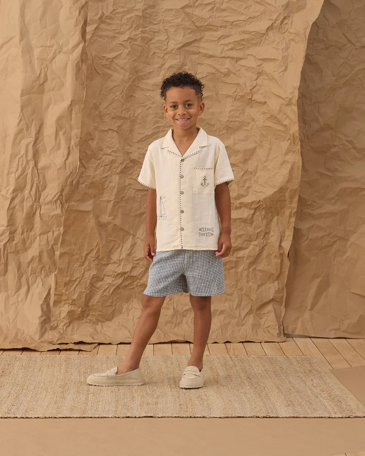 Lapel Collar Shirt | Sailor | Rylee & Cru