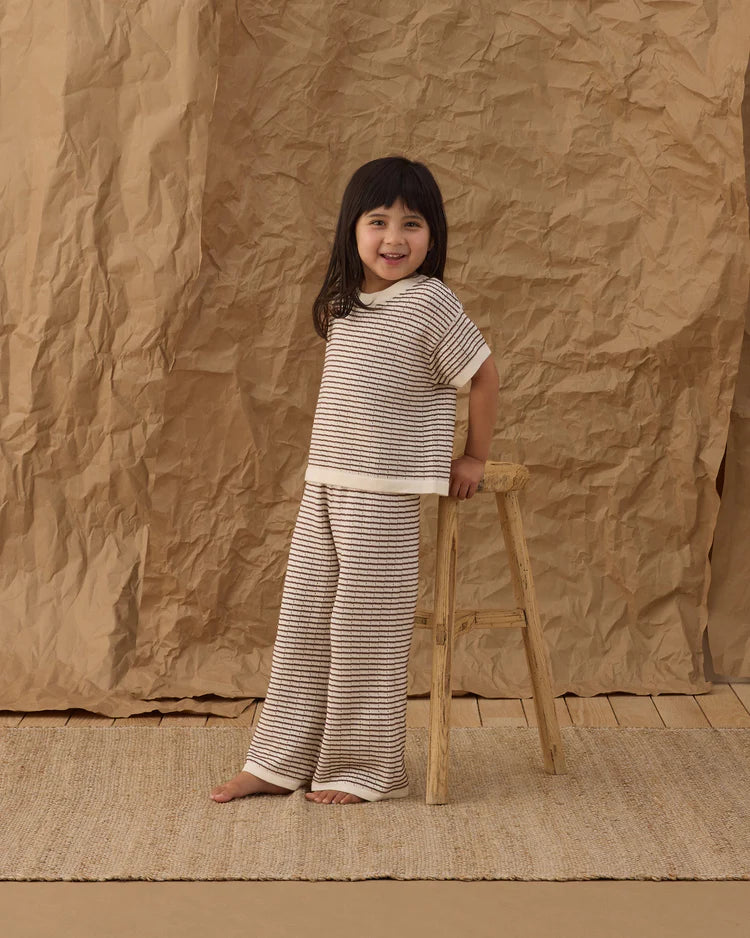 Knit Set | Chocolate Stripe | Rylee & Cru