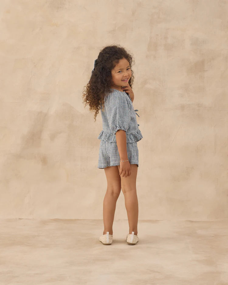Juniper Set | Marine Gingham | Rylee & Cru