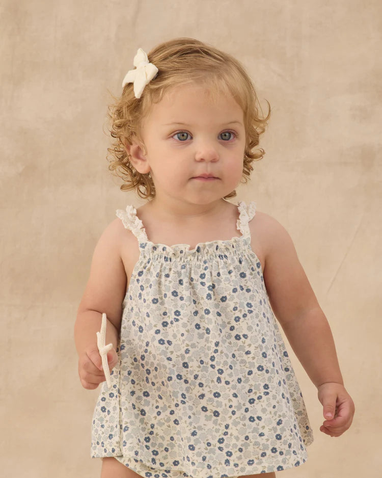 Swing Top & Bloomer Set | Blue Ditsy | Rylee & Cru