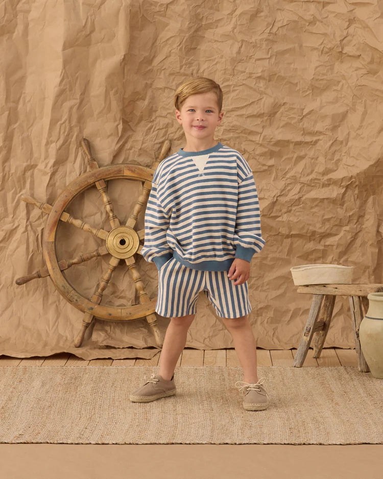 Oversized Crew | Marine Stripe | Rylee & Cru
