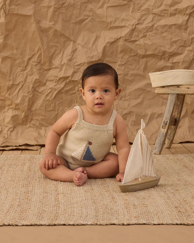 Fisher Romper | Sailboat | Rylee & Cru