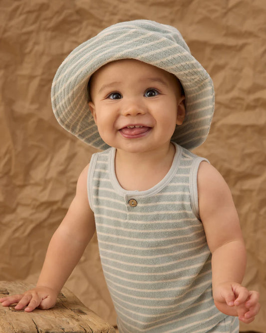 Bucket Hat | Seafoam Terry Stripe | Rylee & Cru