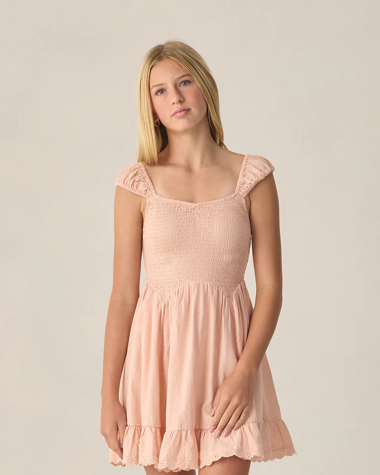 Teen Kalina Dress | Blush | Rylee & Cru