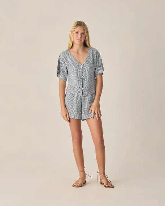 Teen Juniper Set | Marine Gingham| Rylee & Cru