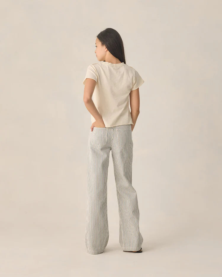 Teen Baggy Wide Leg Pant | Railroad Stripe| Rylee & Cru