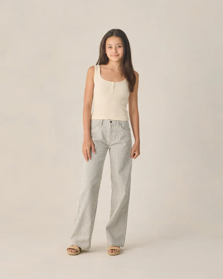 Teen Ribbed Tank | Natural | Rylee & Cru