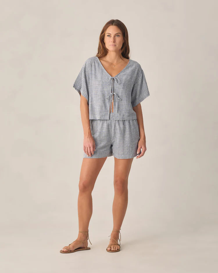 Juniper Set | Marine Gingham | Rylee & Cru