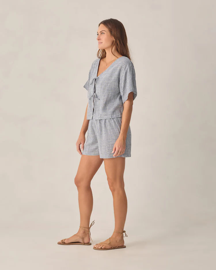 Juniper Set | Marine Gingham | Rylee & Cru
