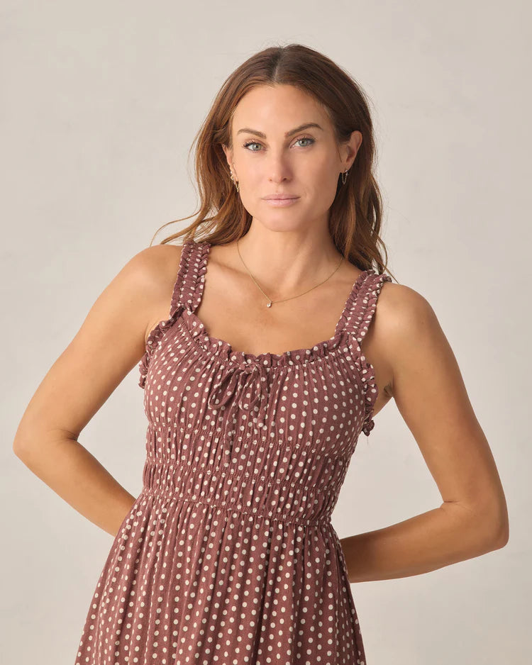 Jane Dress | Chocolate Polka Dot | Rylee & Cru