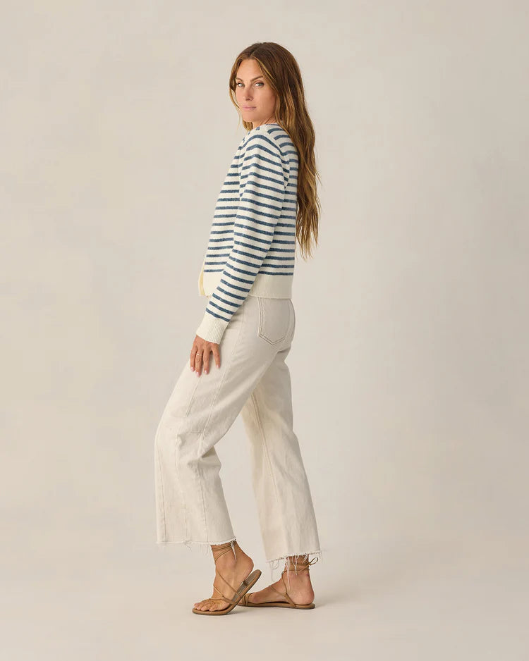 Ladies Classic Cardigan | Maritime Stripe | Rylee & Cru