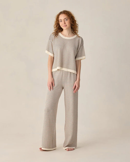 Knit Set | Chocolate Stripe | Rylee & Cru