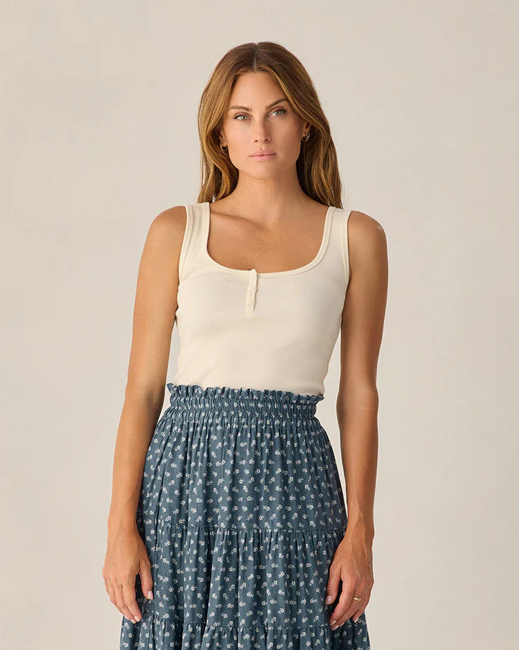 Ribbed Tank | Natural | Rylee & Cru