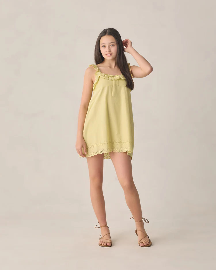 Teen Ida Dress | Citron | Rylee & Cru