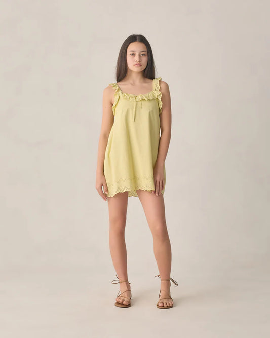 Teen Ida Dress | Citron | Rylee & Cru